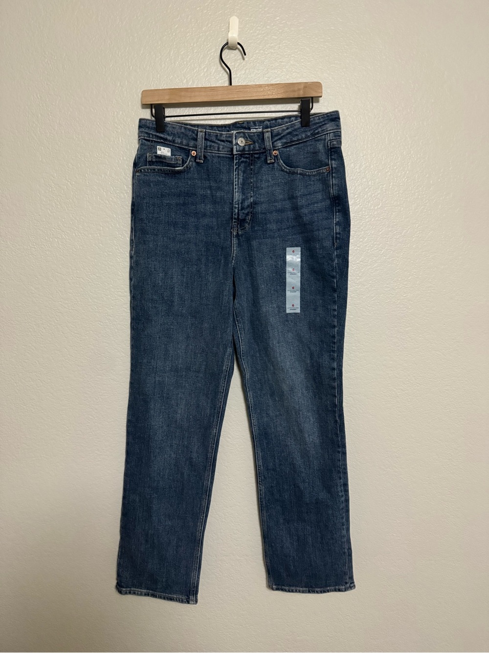 Women’s Straight Jeans - Dark Blue